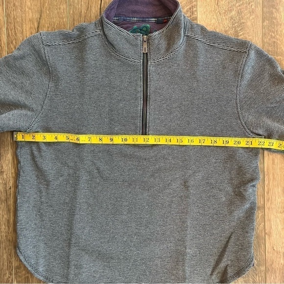 Robert Graham 1/4 Zip Henley Sweater - Picture 7 of 9